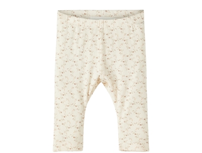 Lil Atelier legging slim whitecap gray flowers